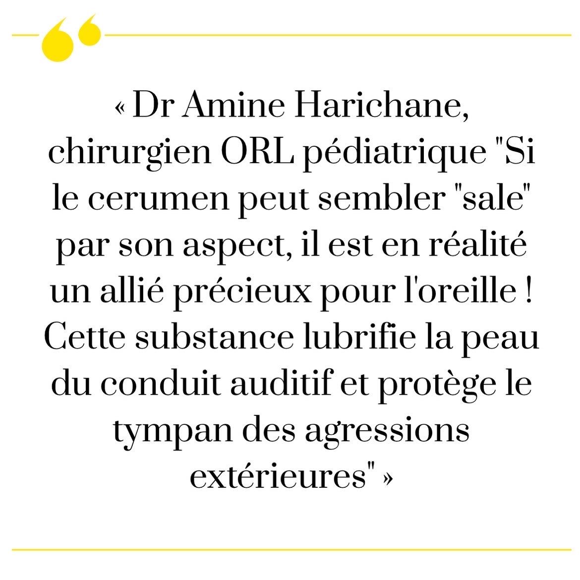 citation docteur amine harichane bouchon de cerumen